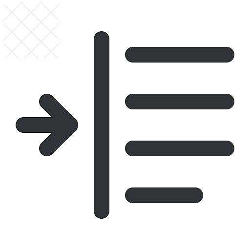 Text, align, format, indent, left icon.