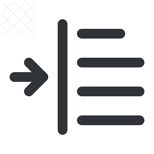 Text, align, format, indent, left icon.