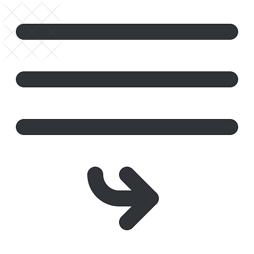 Text, align, bottom, format, right icon.