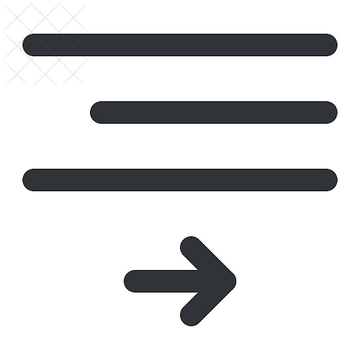 Text, align, format, move, right icon.