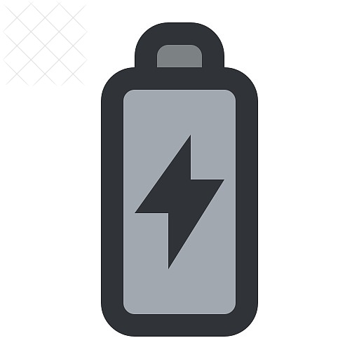 Battery, charging, electricity icon.