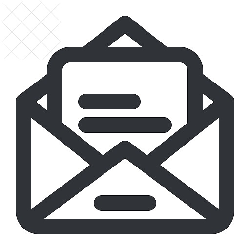 Email, envelope, letter, mail, message icon.