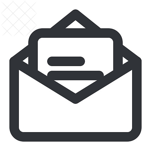 Email, envelope, letter, mail, message icon.
