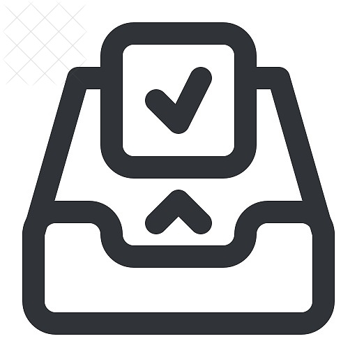 Email, inbox, mail, check, send icon.