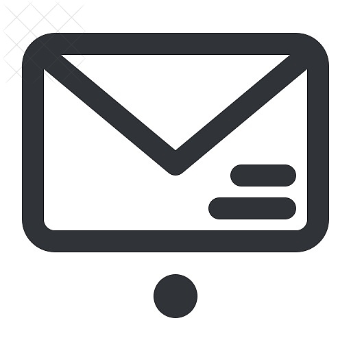 Email, envelope, letter, mail, message icon.