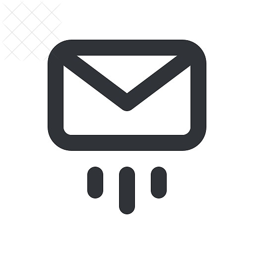 Email, envelope, letter, mail, message icon.
