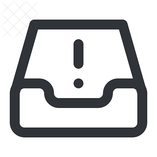 Email, inbox, mail, notification icon.