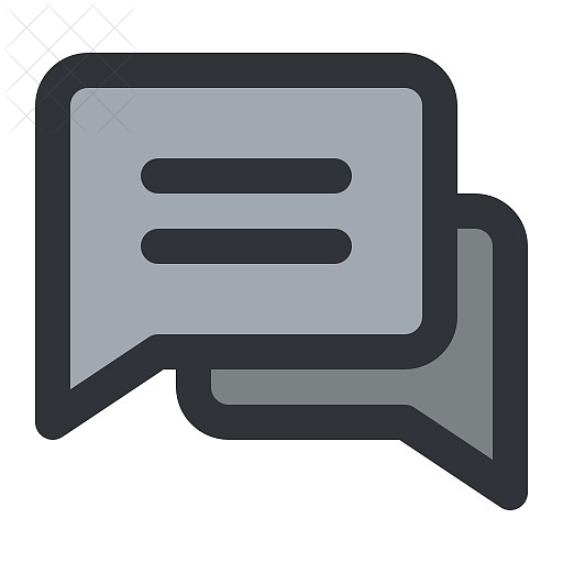Text, chat, communication, conversation, message icon.