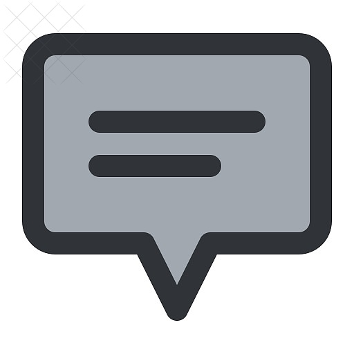 Text, bubble, chat, communication, conversation icon.