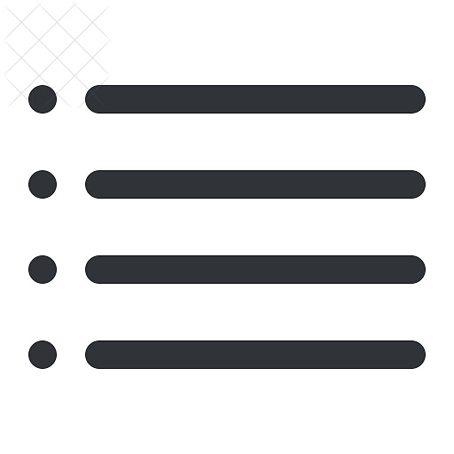 Text, align, format, list icon.