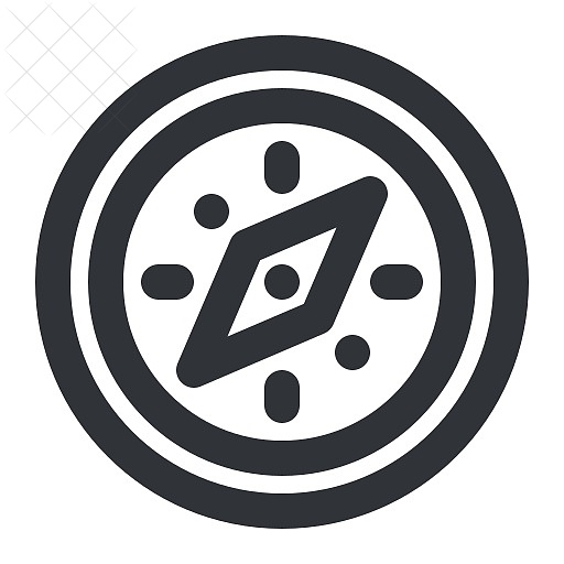 Compass, direction, location, map, navigation icon.