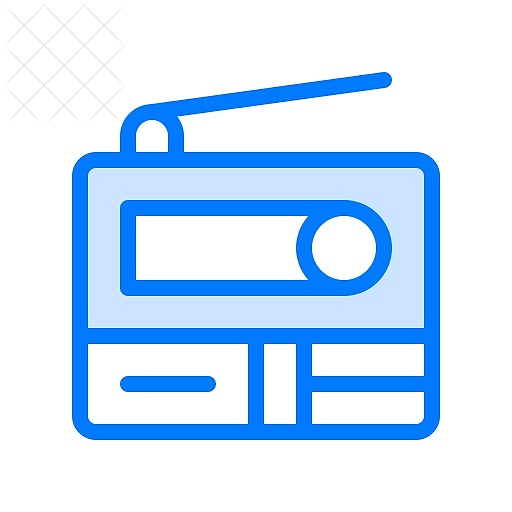 Fm, news, radio, retro, transistor icon.