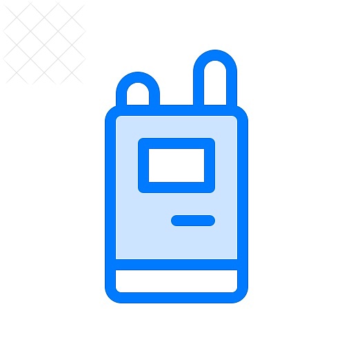 Communication, communications, frequency, radio, walkie talkie icon.