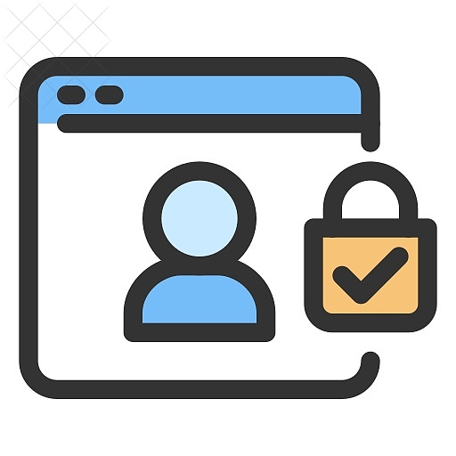 Data protection, gdpr, personal data icon.