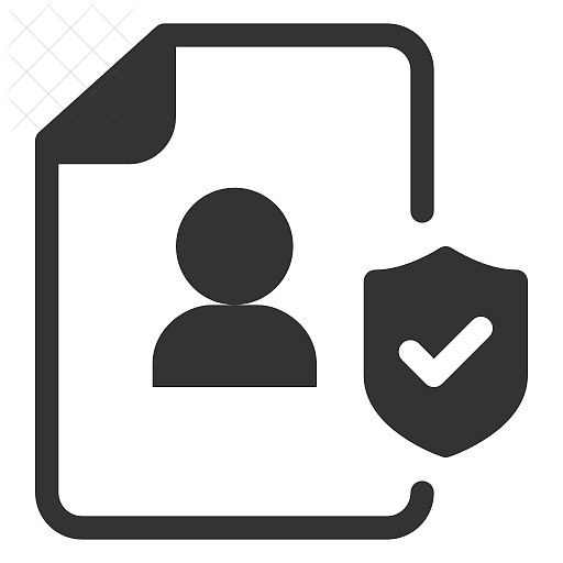 Gdpr, personal data, protection, shield icon.