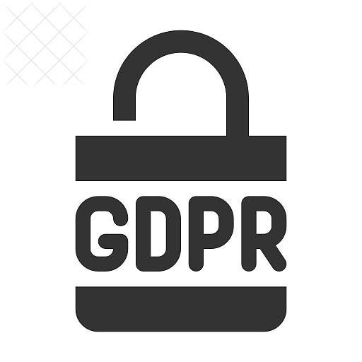 Gdpr, law, lock, regulation icon.