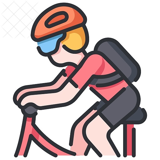 Activity, bicycle, bike, biking, extreme icon.