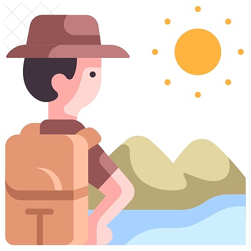 Adventure, journey, landscape, lifestyle, nature icon.