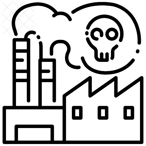 Environment, factory, industrial, industry, plant icon.