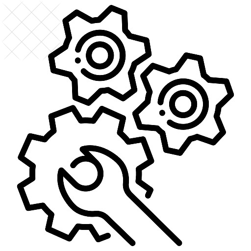 Fix, gear, industry, machine, mechanic icon.