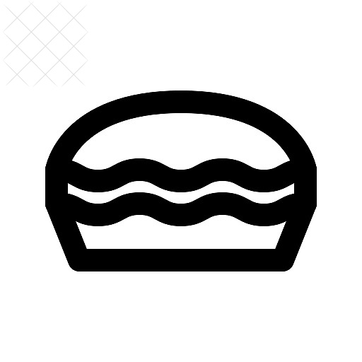 Bakery, pie icon.