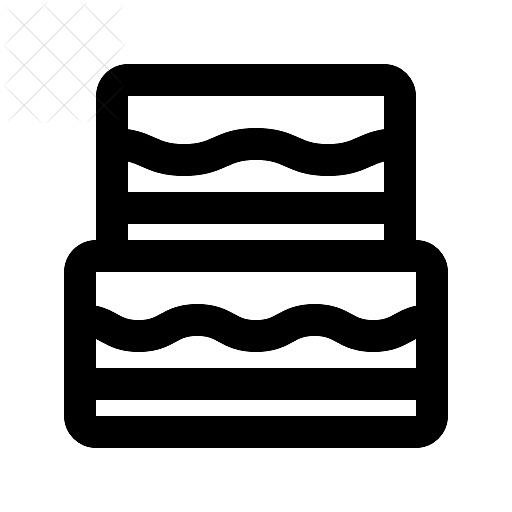 Bakery, cake icon.