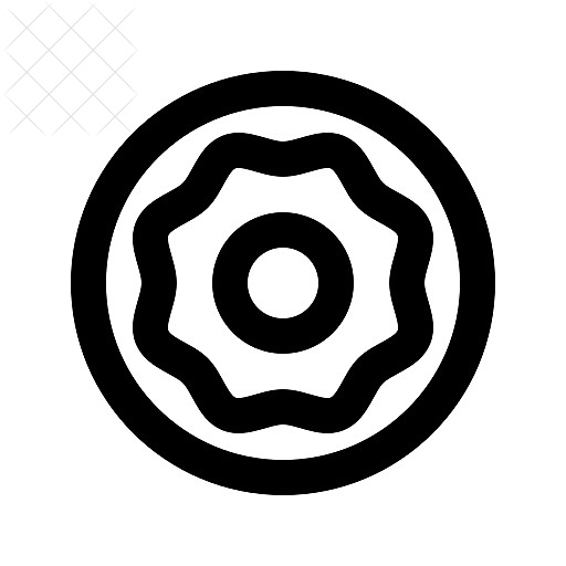 Bakery, donut icon.