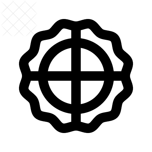 Bakery, pie icon.