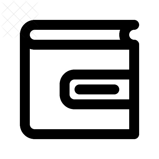 Bank, pocket icon.