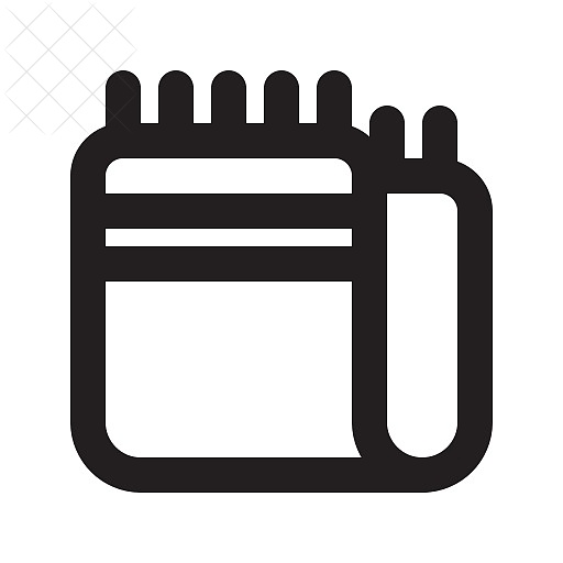 Bedroom, blanket icon.