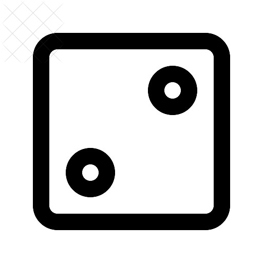 Casino, dice icon.