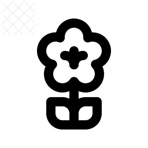 Farming, flower icon.