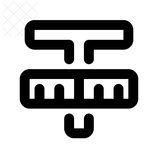 Design, text icon.