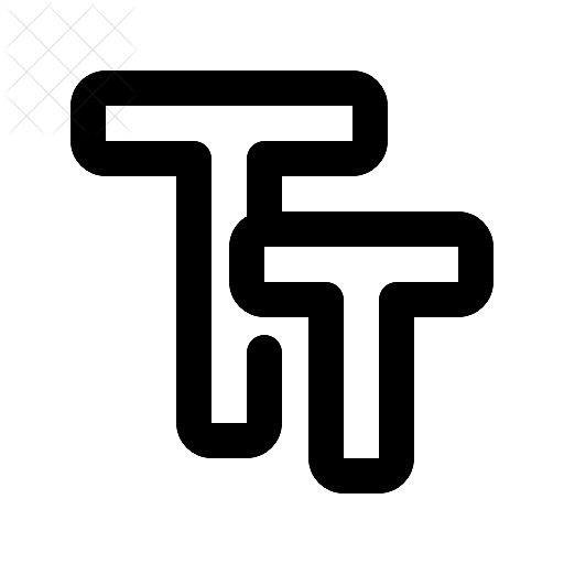 Design, text icon.