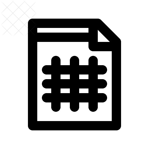File, file format, types icon.