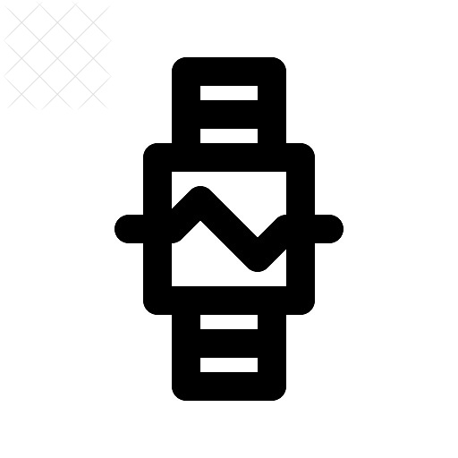 Fitness, heart rate icon.