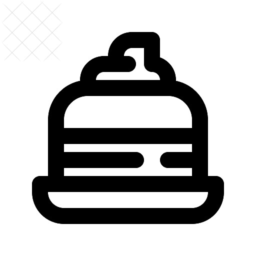 Day, dessert, scone, thanksgiving icon.