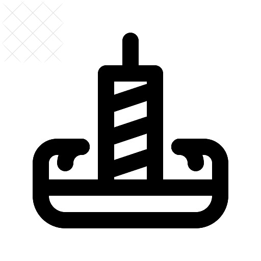 Candle, day, thanksgiving icon.