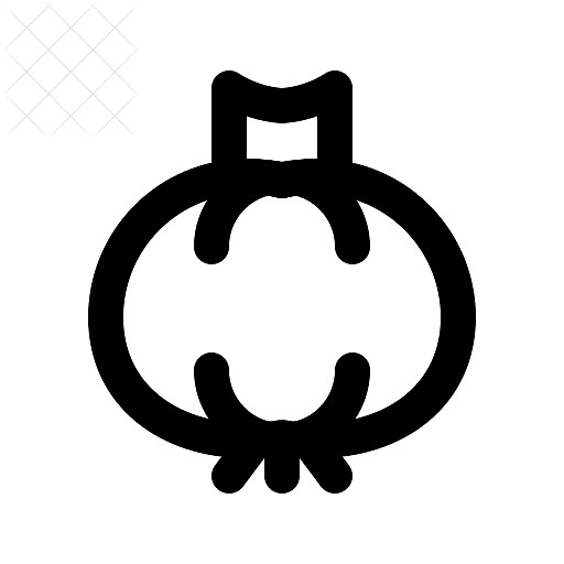 Garlic, vegetables icon.