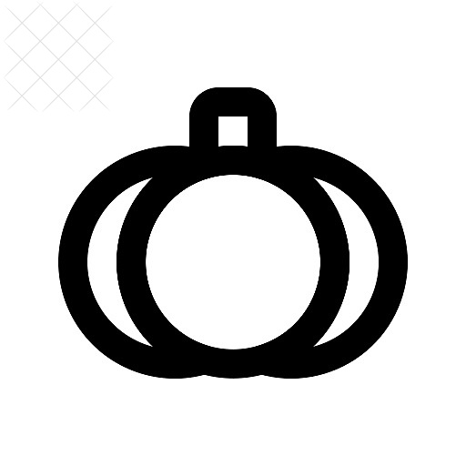 Pumpkins, vegetables icon.