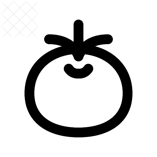 Tomato, vegetables icon.