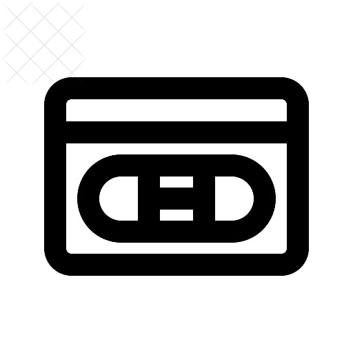 Tape, video icon.