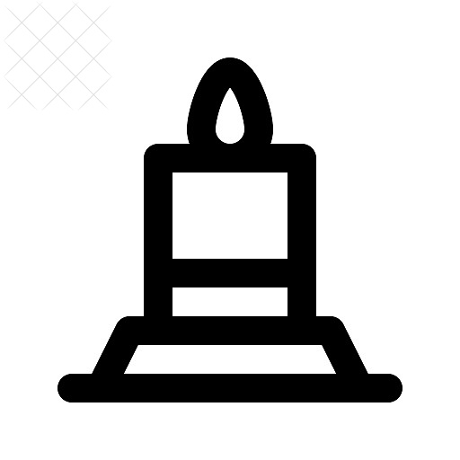 Candle, thailand icon.