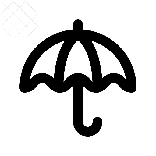 Umbrella, weather icon.