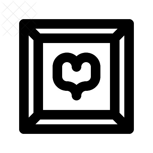 Frame, picture, valentine icon.