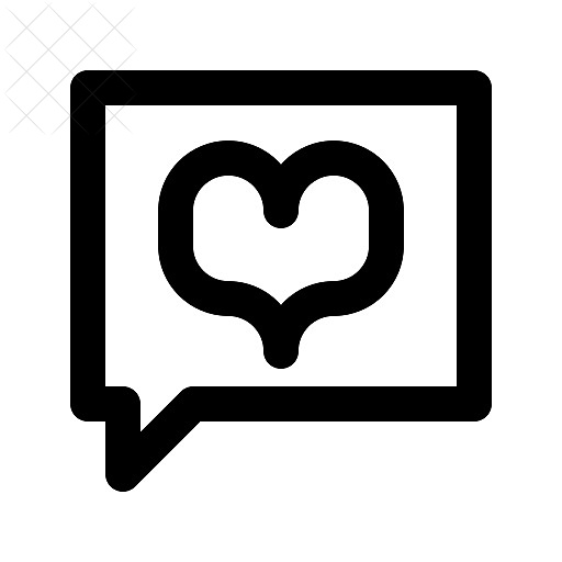 Love, talk, valentine icon.