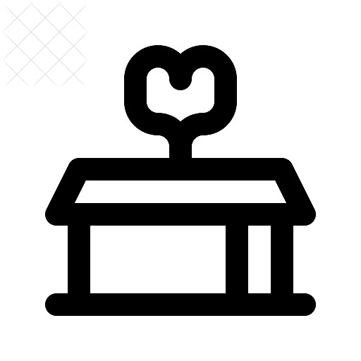 Box, love, valentine icon.