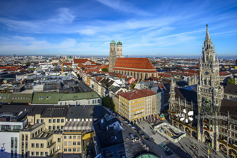 鸟瞰慕尼黑图片素材