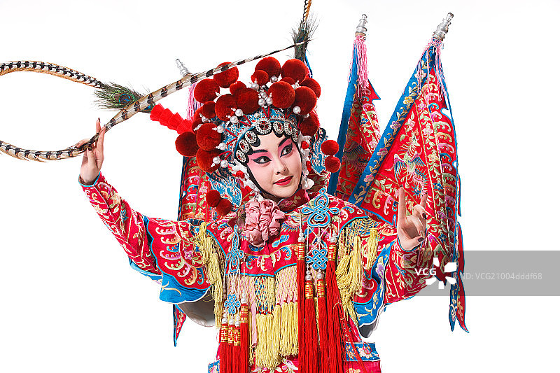 女京剧表演者图片素材