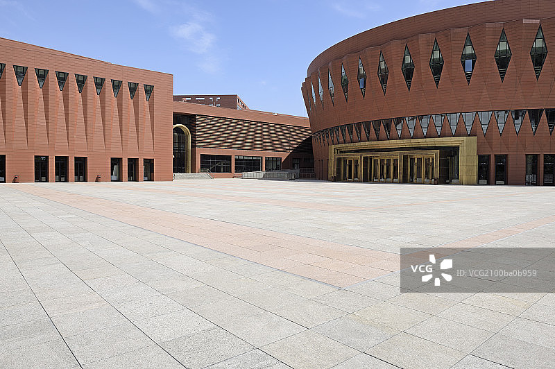 清华大学音乐厅和广场图片素材